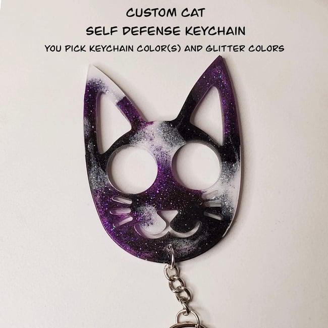 Kitty cat defense keychain online