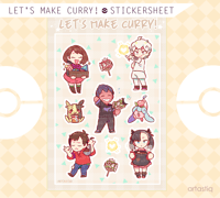 Pokemon SWSH: Let's Make Curry! Sticker Sheets