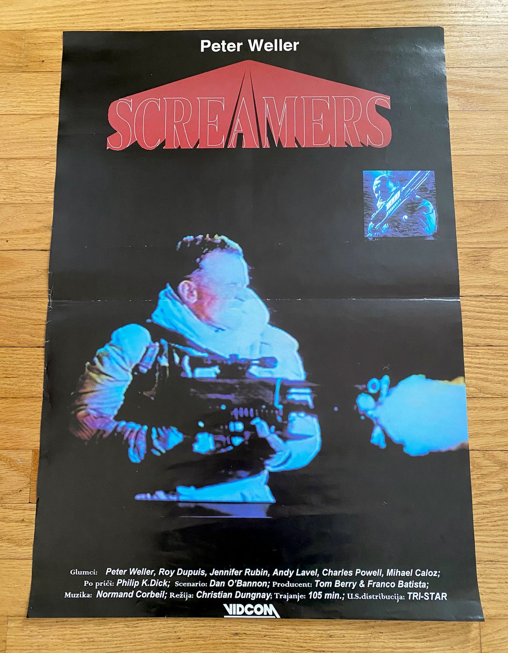 1995 SCREAMERS Original Yugoslavian Movie Poster