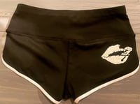 Kiss and Skull Yoga Shorts 