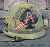 WWII Schlueter M-1 Helmet & Westinghouse  liner Mitchell Camo Cover "ACES HIGH".