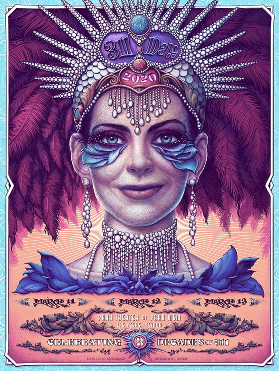 Image of 311 Day Gig Poster March 11-13 Las Vegas
