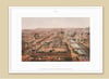 Paris - Panorama des Tuileries et du Louvre  | 1870 | France History | illustrations | Vintage Print