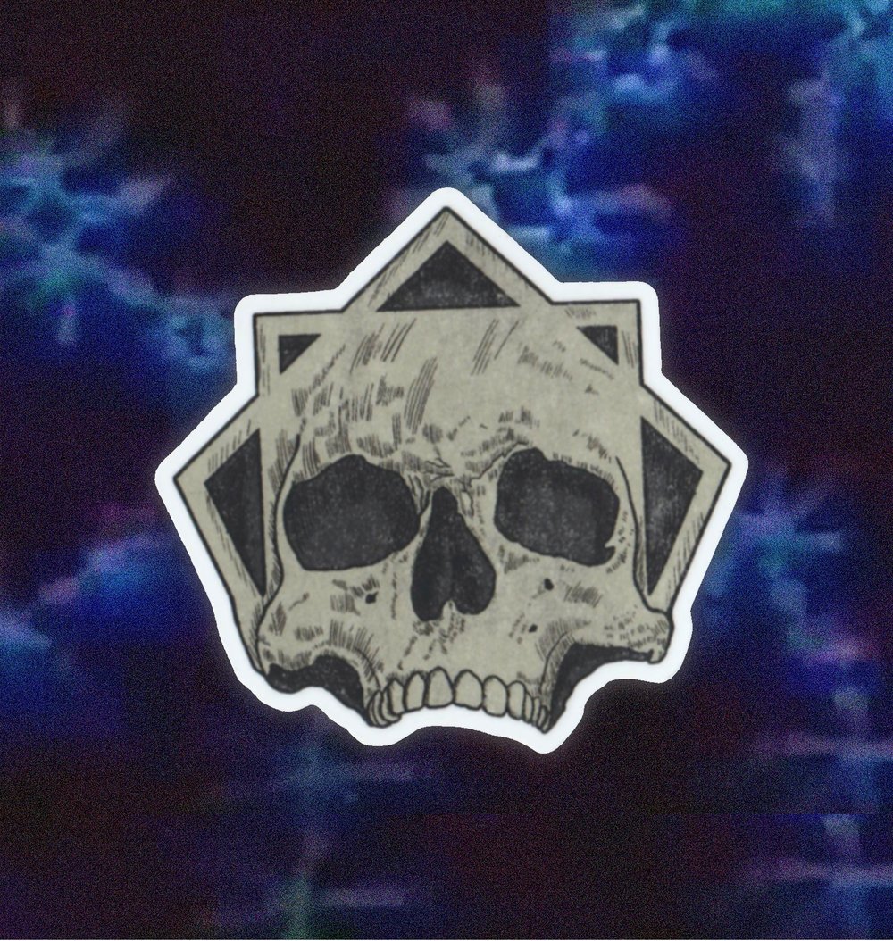 sacred skull sticker