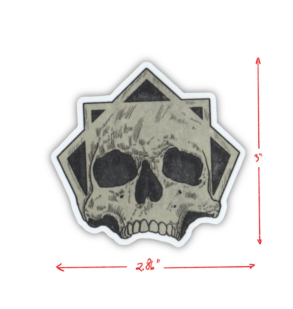 sacred skull sticker