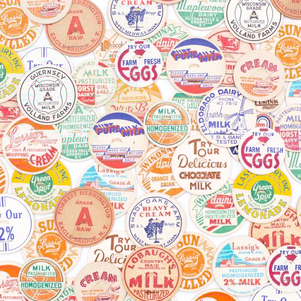 Image of Milk & Juice Caps - Set of 15 / 30 / 50