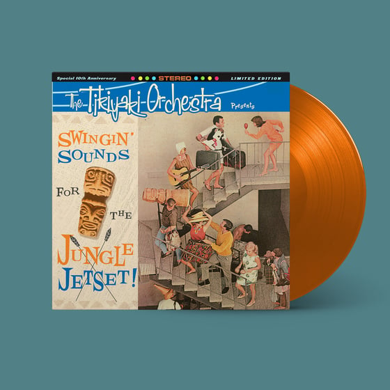 Image of Tikiyaki Orchestra - Mai Tai Orange Vinyl  "Swingin" Sounds For The Jungle Jetset LP