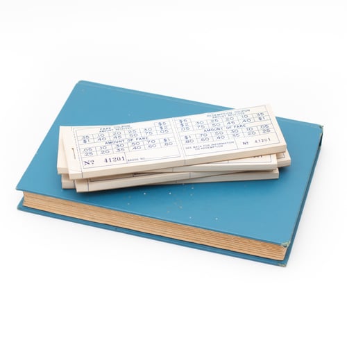 Image of Blue Transit Ticket Booklet