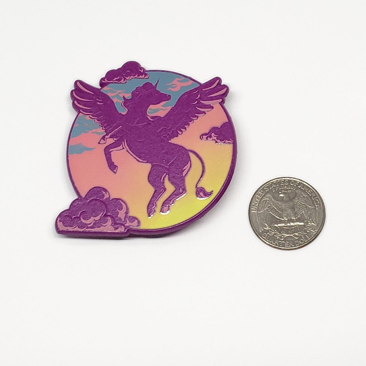 Alicorn/Pegasus Enamel Pin Squidyjen