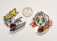 Image 3 of Cloud and Sephiroth FF7 Glitter Sticker Set