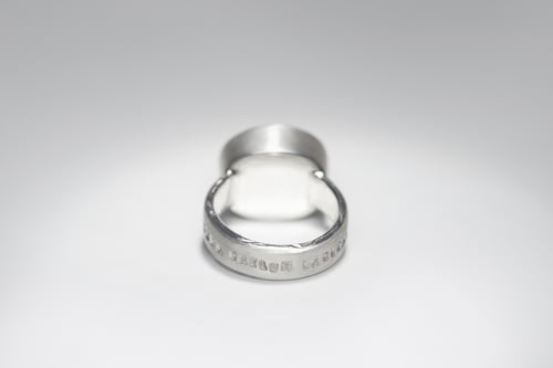 Image of "Stars are brightening..." silver ring with citrine · SIDERA CAELUM LAQUEANTIA ·