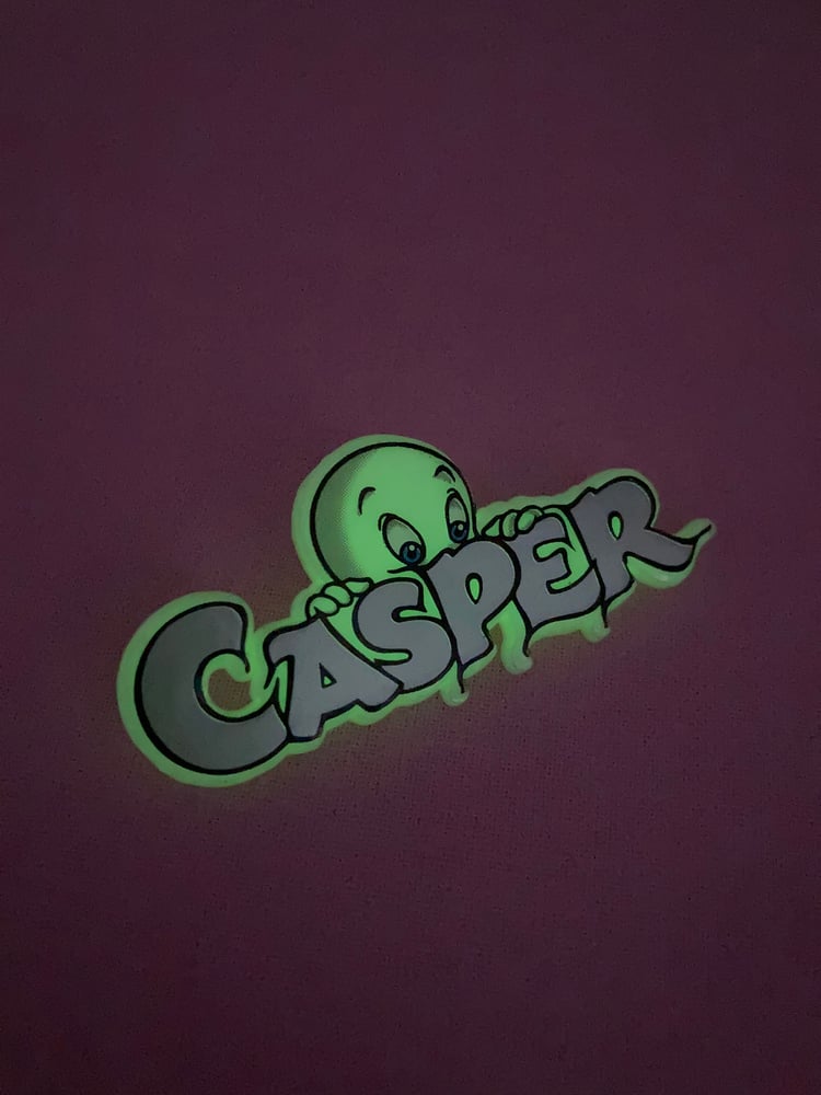 Image of Vintage Casper glow in the dark pin badge