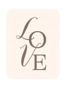 Image 1 of Carte postale "LOVE"  2 couleurs au choix