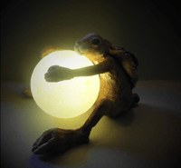Moonhugging Hare Lamp