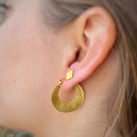Image 1 of Gold Flat Hoops