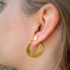 Gold Flat Hoops