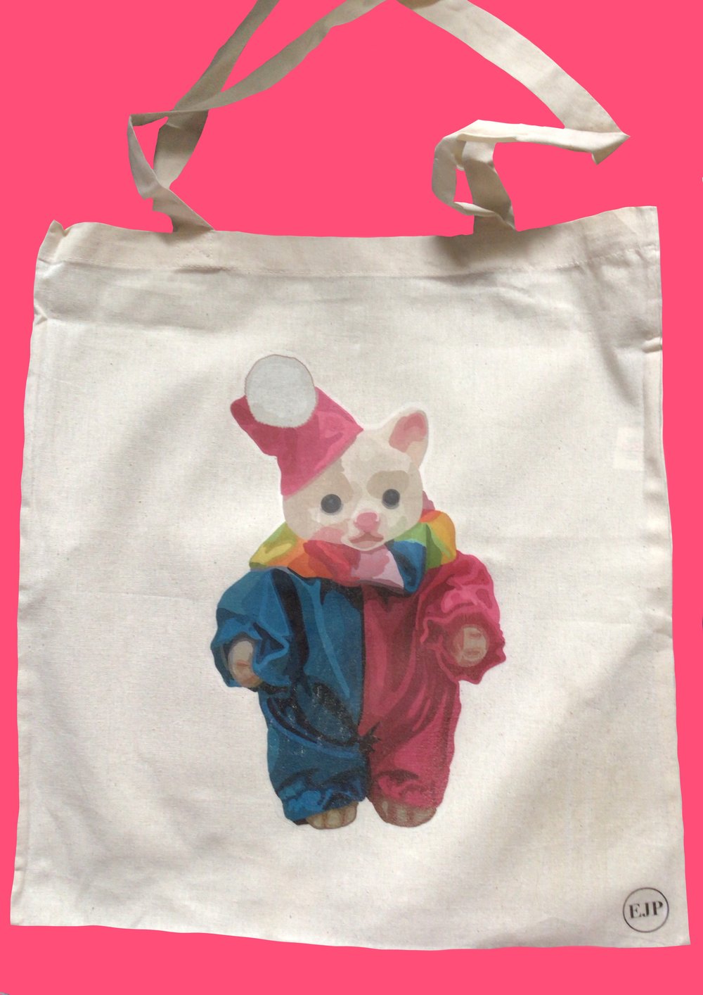 Image of Calico clown tote