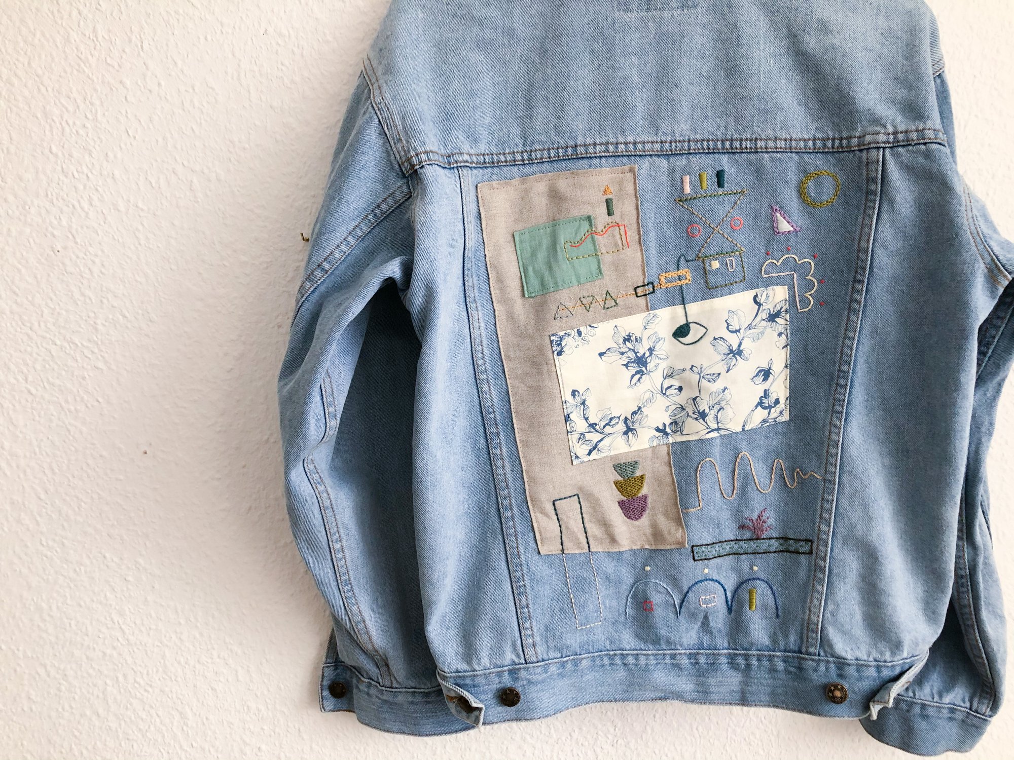 Reserved for Maud: Trying to focus -original hand embroidery +textile ...