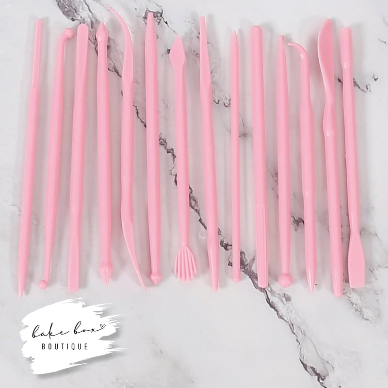 Cake Baking Modelling tools set of 14 Bake Box Boutique