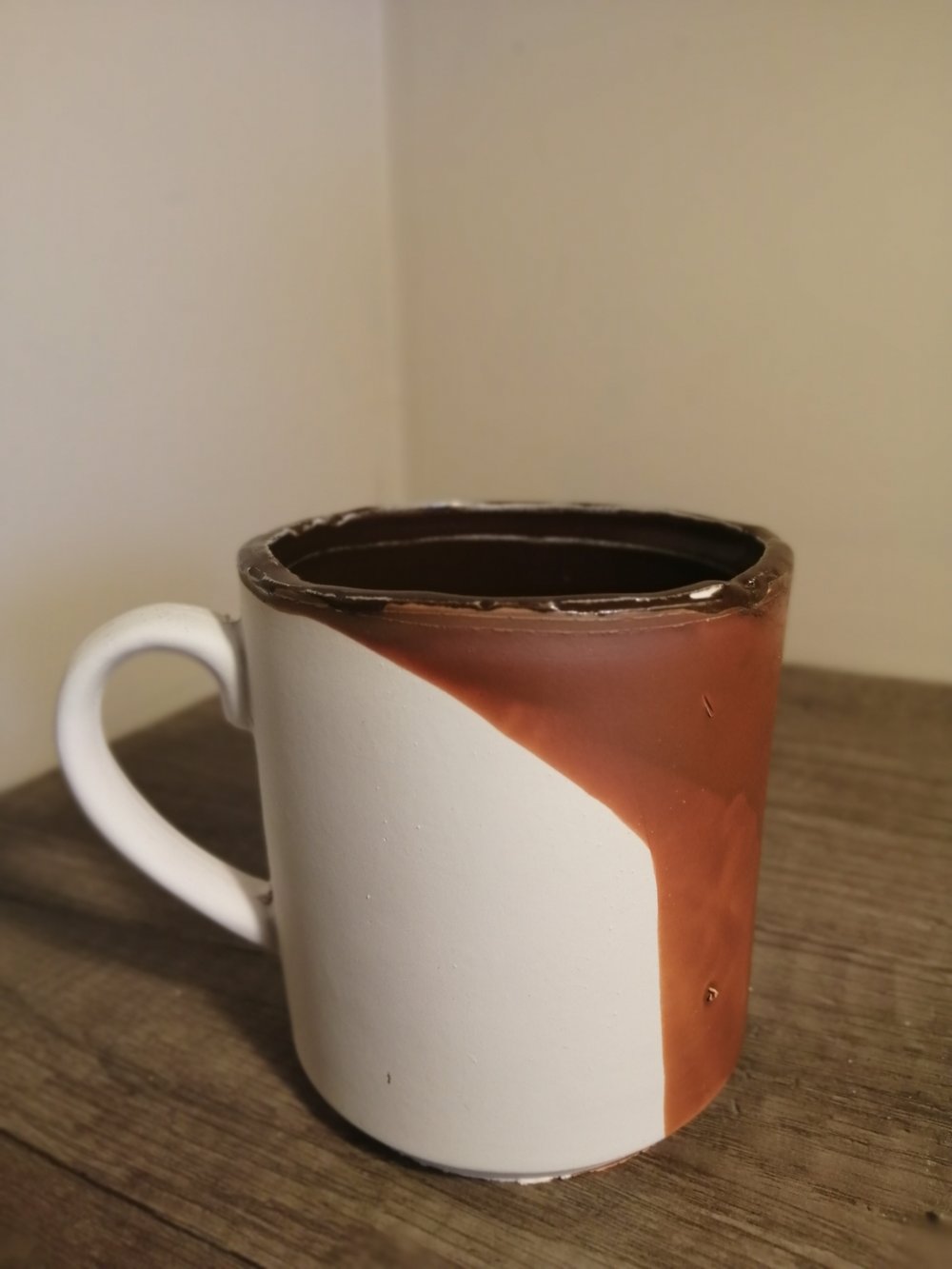 Terracotta dipped mugs