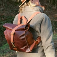 Image 4 of Hand Stitched Leather Backpack