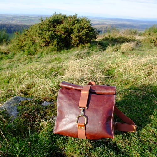 Image of Hand Stitched Leather Backpack