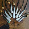 Deer antler spiral pendants (PE1401)