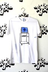 Image of watch and learn tee in white 