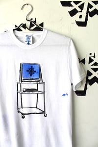 Image of watch and learn tee in white 