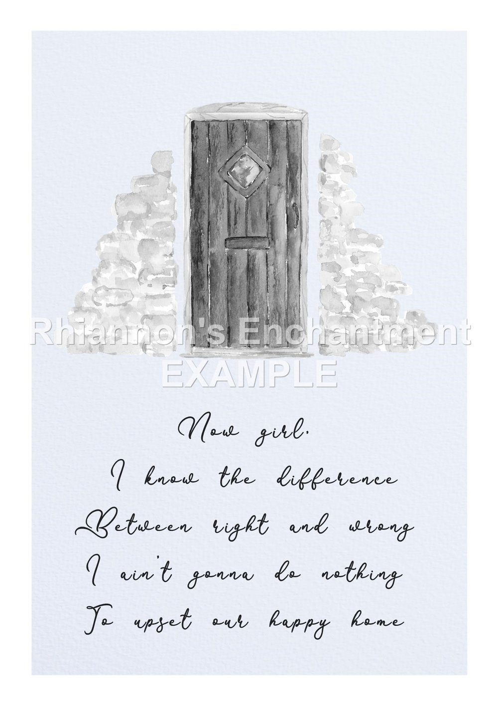 Lyrics by the doorway - Prints 
