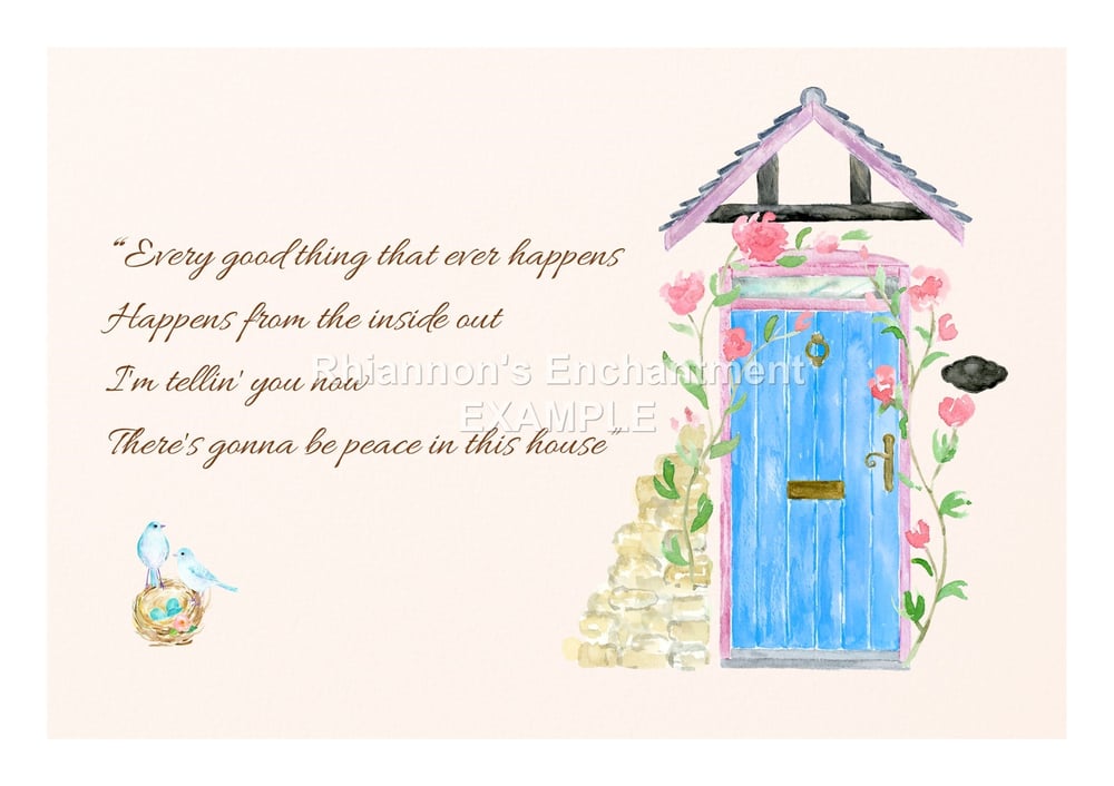 Lyrics by the doorway - Prints 