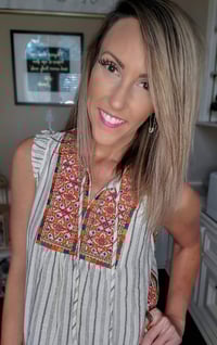 Image 2 of Cruise in Cabo Embroidered Top 