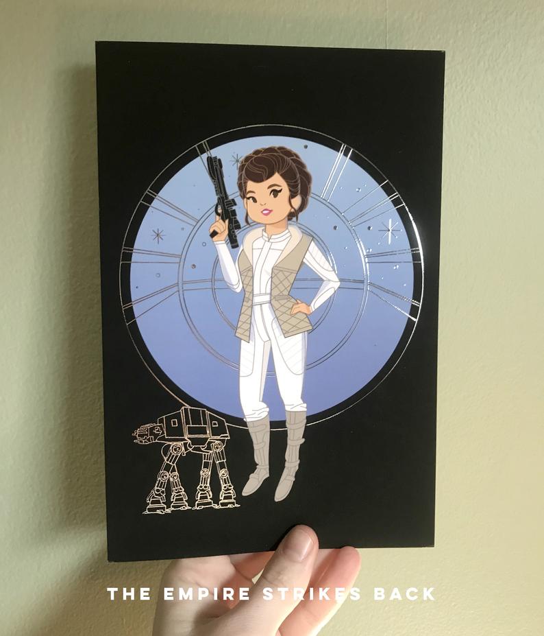 Image of Princess Leia Metallic Prints