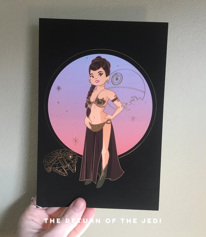 Image of Princess Leia Metallic Prints