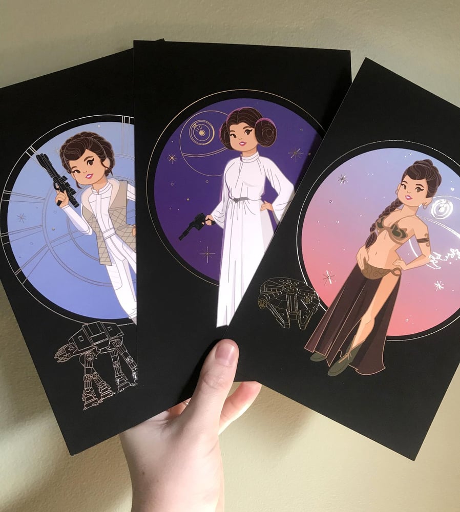 Image of Princess Leia Metallic Prints