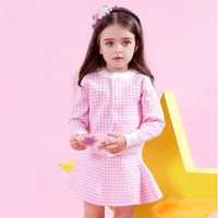 Image 1 of Pink houndstooth knit set 