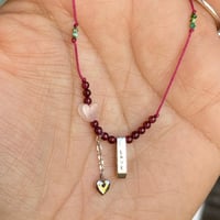 Image 2 of Love with heart thread necklace