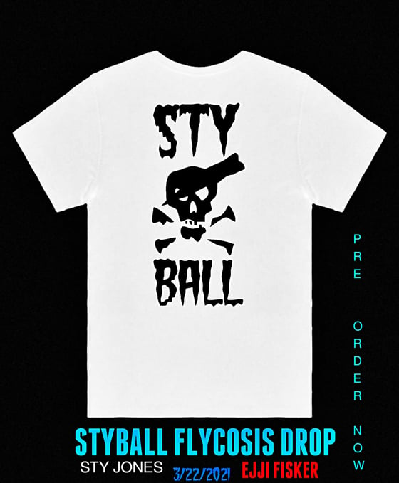 Image of STY JONES X EJJI FISKER STYBALL T SHIRT