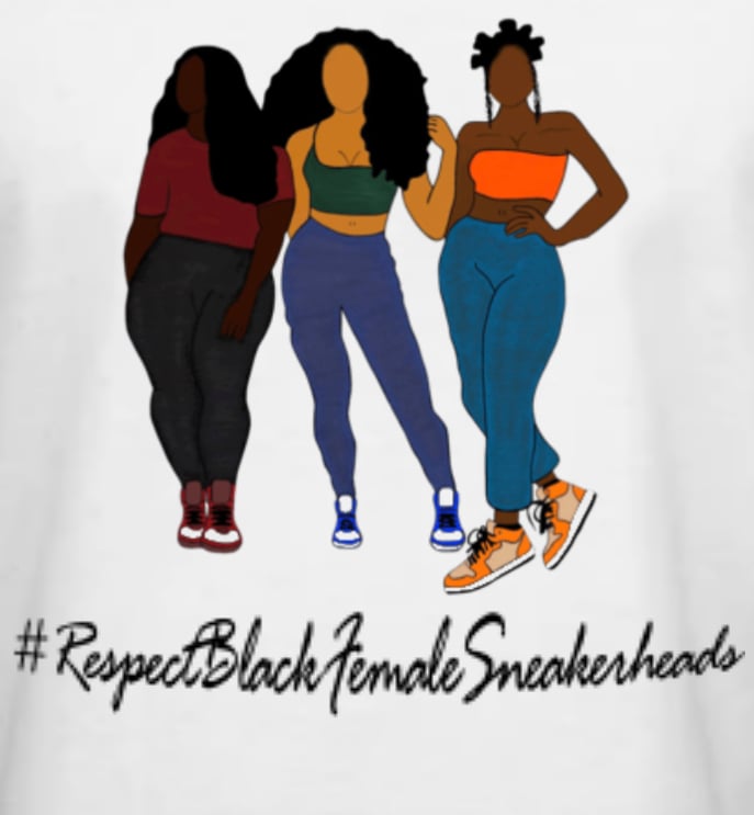 Image of Respect Black Female Sneakerheads