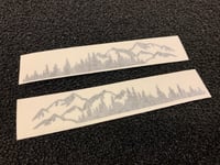 Image 3 of Mountain Scene Rocker Panel Decal 