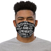 Image 2 of LOVE NEVER DIES Face Mask