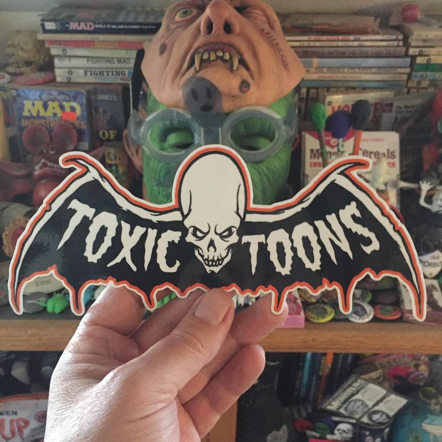 Image of 9 INCH TOXICTOONS STICKER
