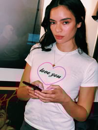 Image 1 of New Pink Heart Love You Tee SOLD OUT