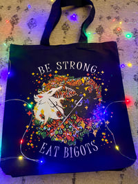 Image 2 of  EAT THE BIGOTS TOTE BAG