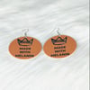 “Made With Melanin” Wood Earrings