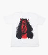 WHITE “HELLRAISER” OVERSIZED T SHIRT