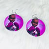 Breast Cancer Awareness Wood Earrings