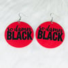 So Damn Black Wood Earrings