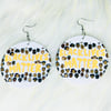 Black Lives Matter Wood Earrings 