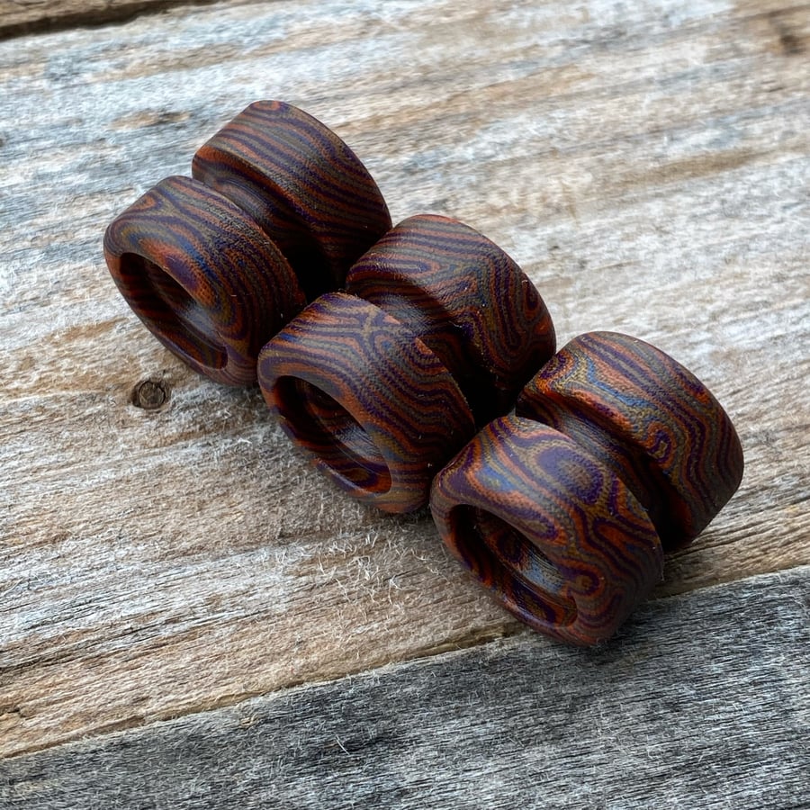 Image of *1 per person* Mardi Gras Crazy Fiber Micarta BLB